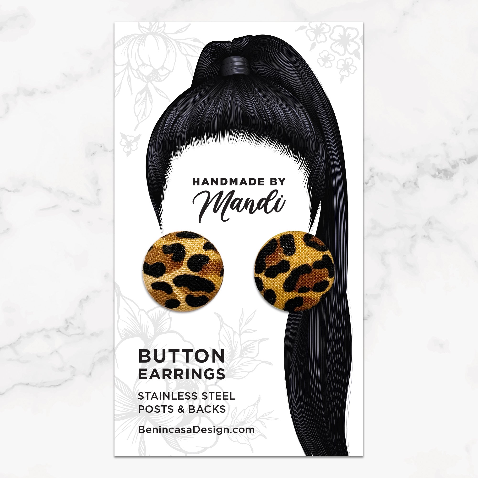 Button Earrings