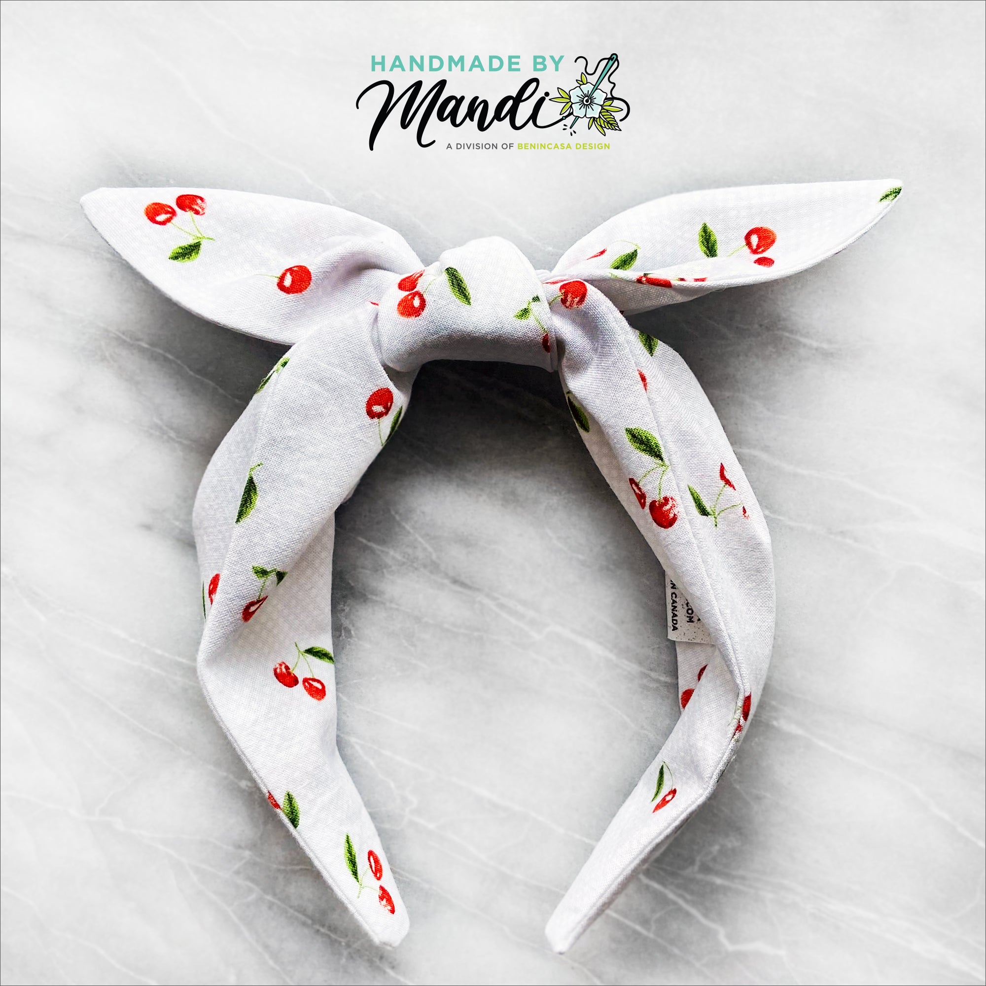 The Berry Best "Cherry Sweet" Knotted Bow Headband