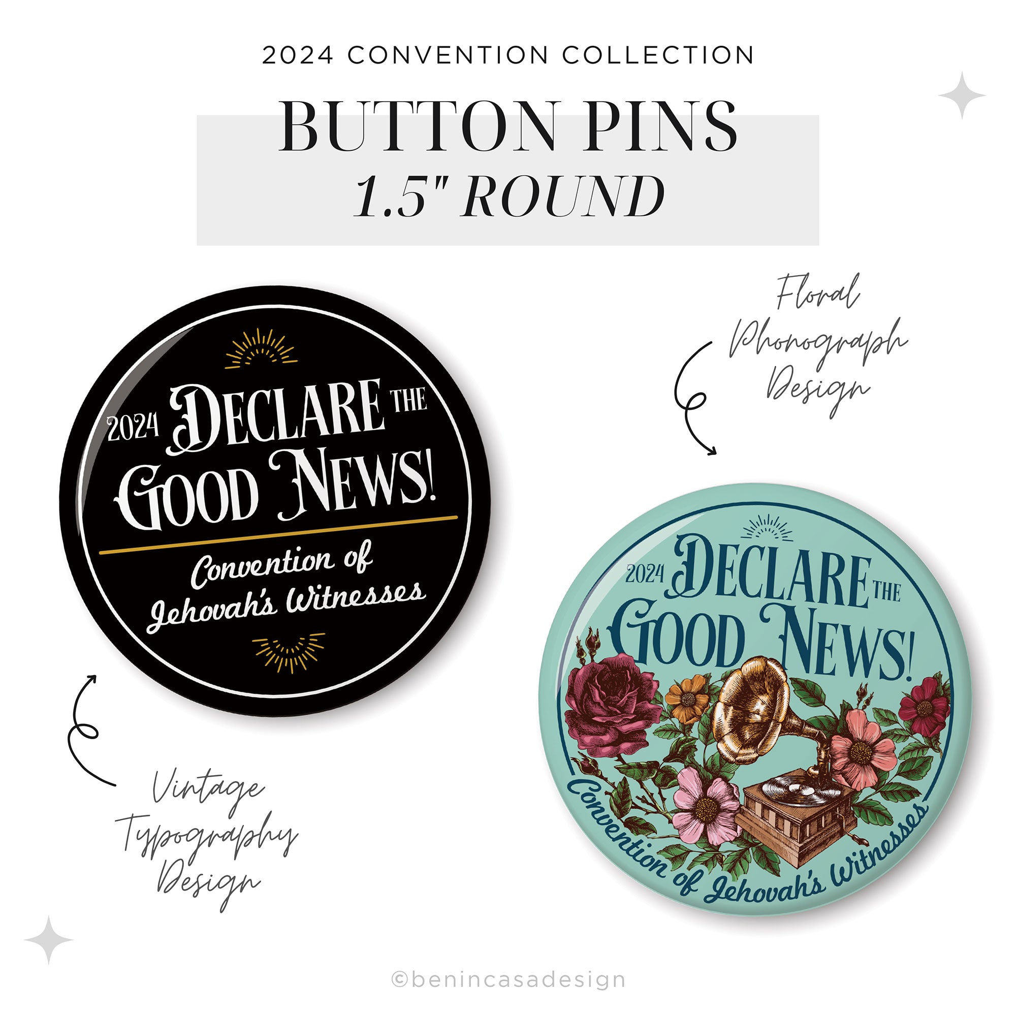 Button Pins: 2024 “Declare the Good News!”