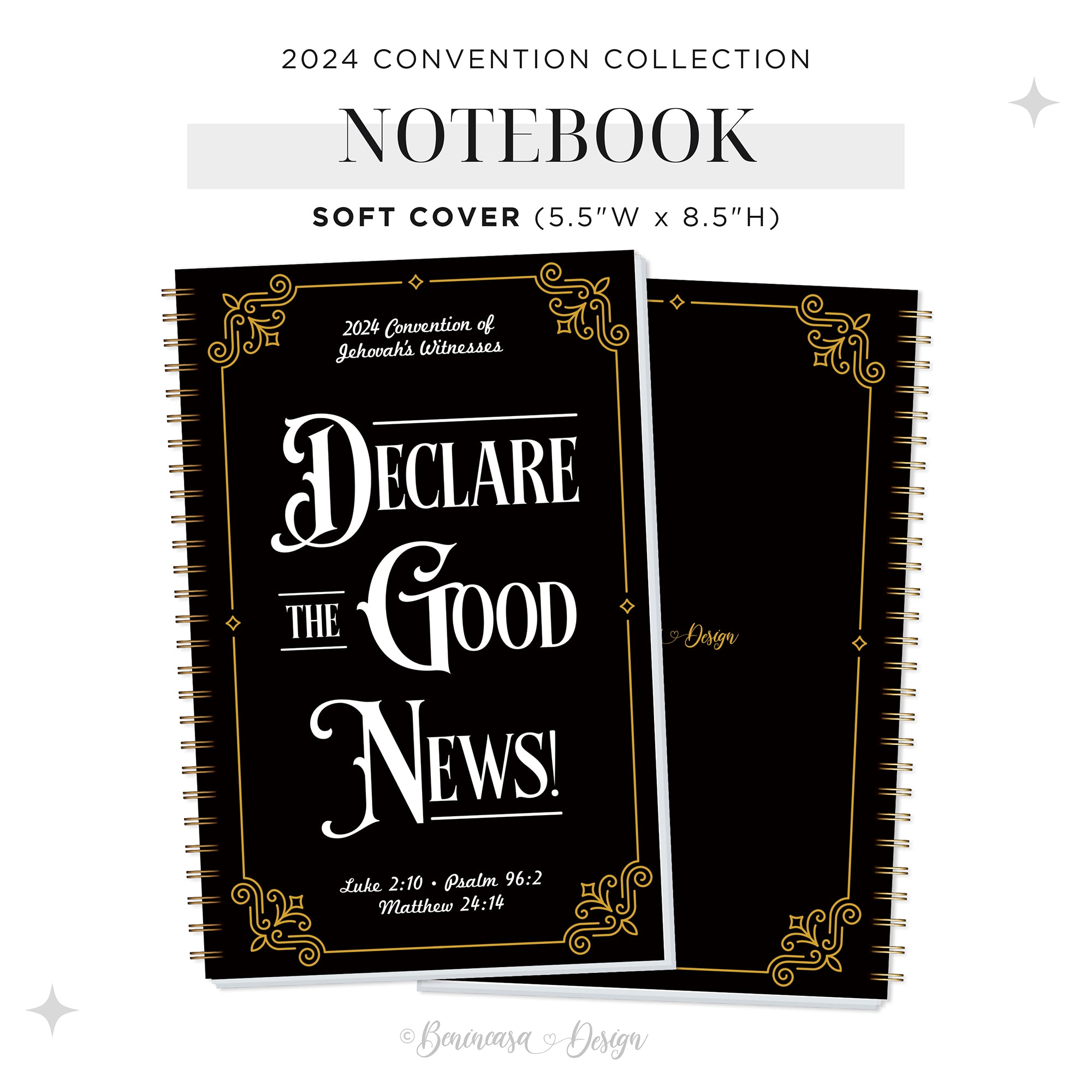 Notebook w/ Template: 2024 “Declare the Good News”!