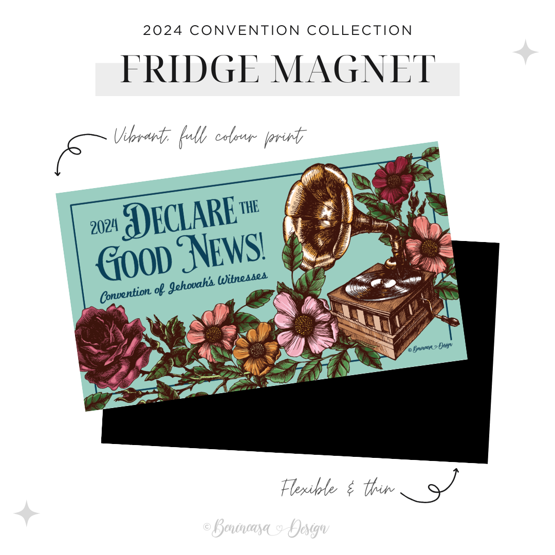 Flat Fridge Magnets: 2024 “Declare the Good News!”