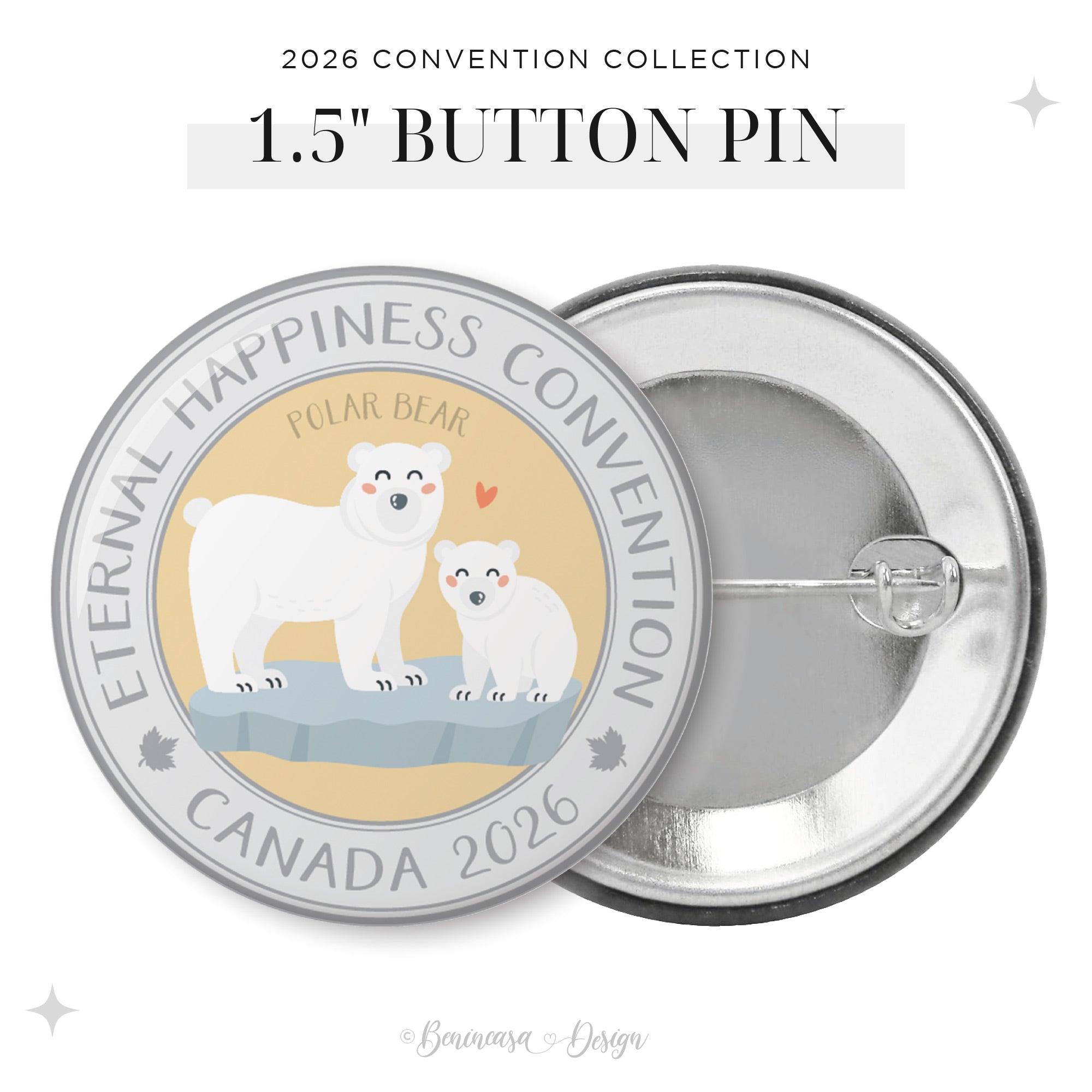 Button Pins (Individual) – 2026 “Eternal Happiness"