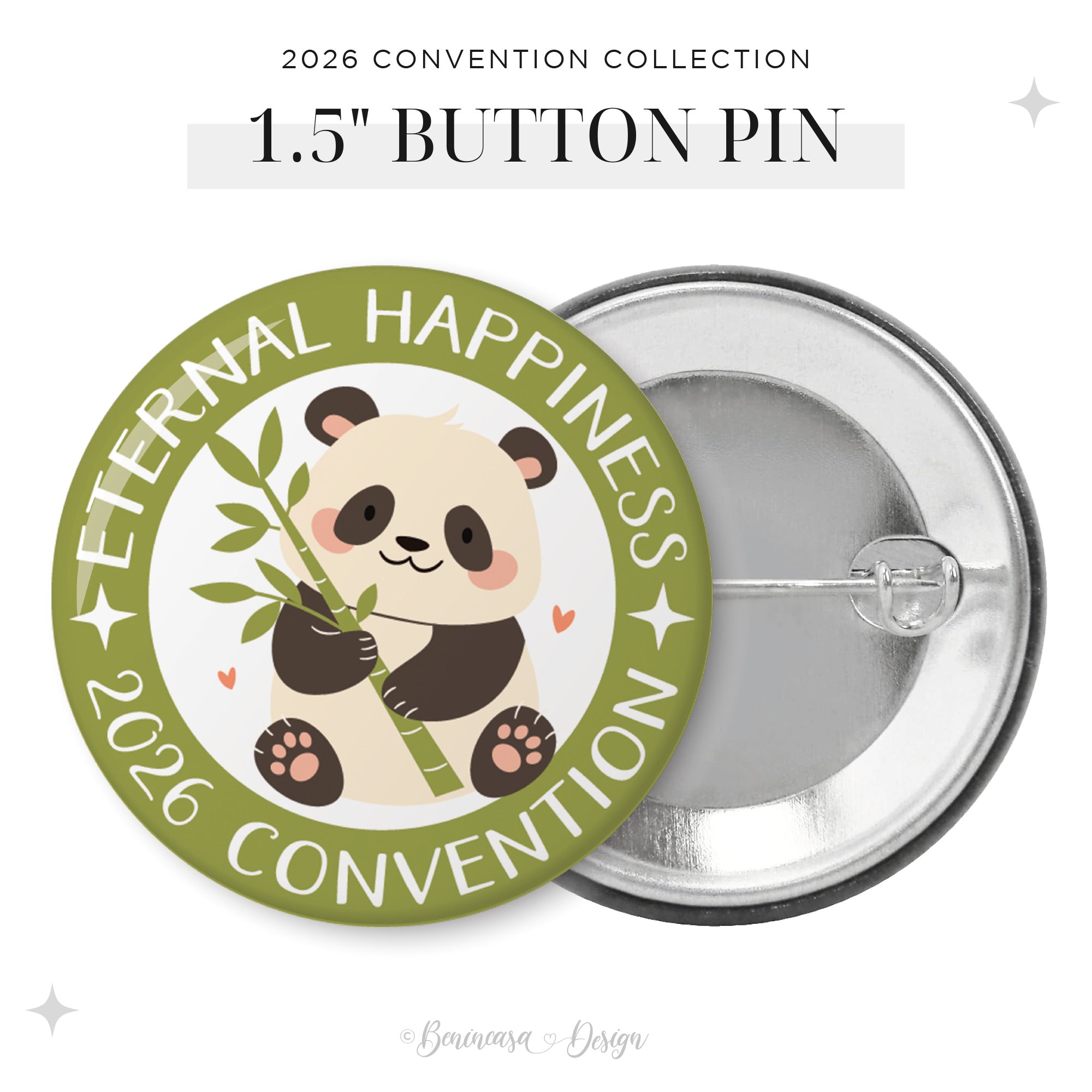 Button Pins (Individual) – 2026 “Eternal Happiness"