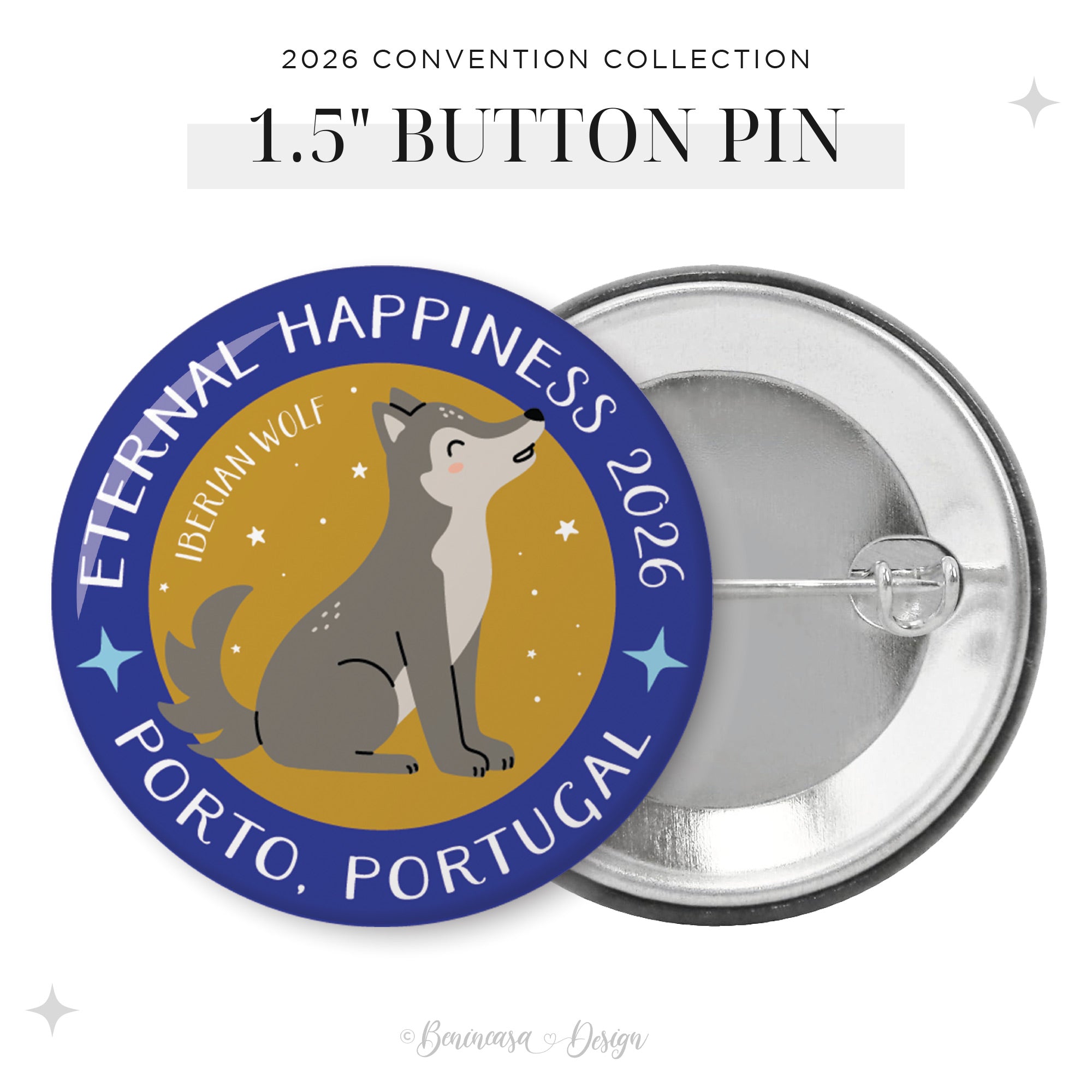 Button Pins (Pack of 25 / Design) – 2026 “Eternal Happiness"