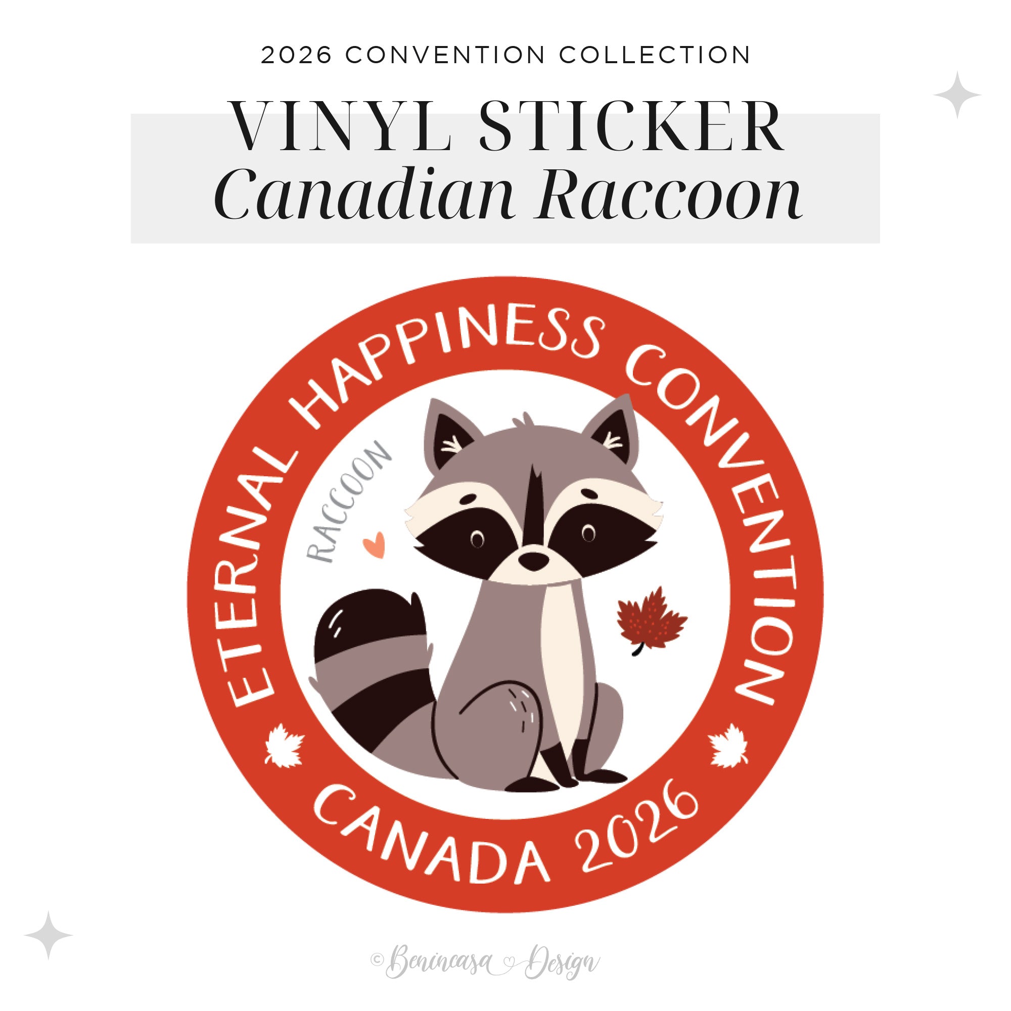 Vinyl Stickers (Pack of 15 / Canadiana) – 2026 “Eternal Happiness”
