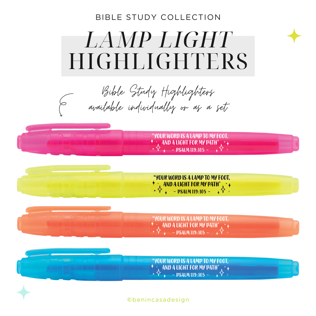 "Lamp Light" Bible Study Highlighter (Psalm 119:105)