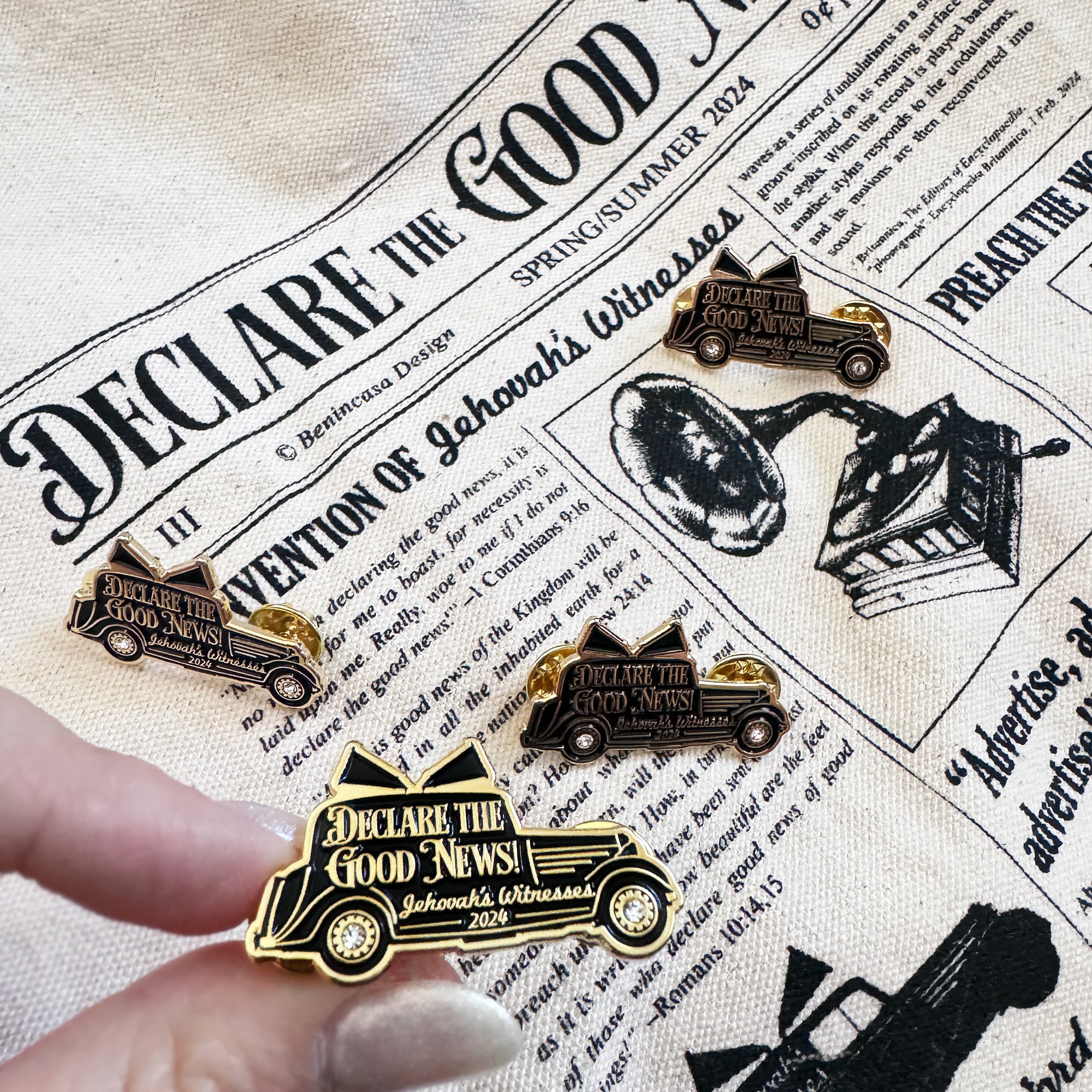SPECIAL EDITION Metal Enamel Pin: 2024 “Declare the Good News”!