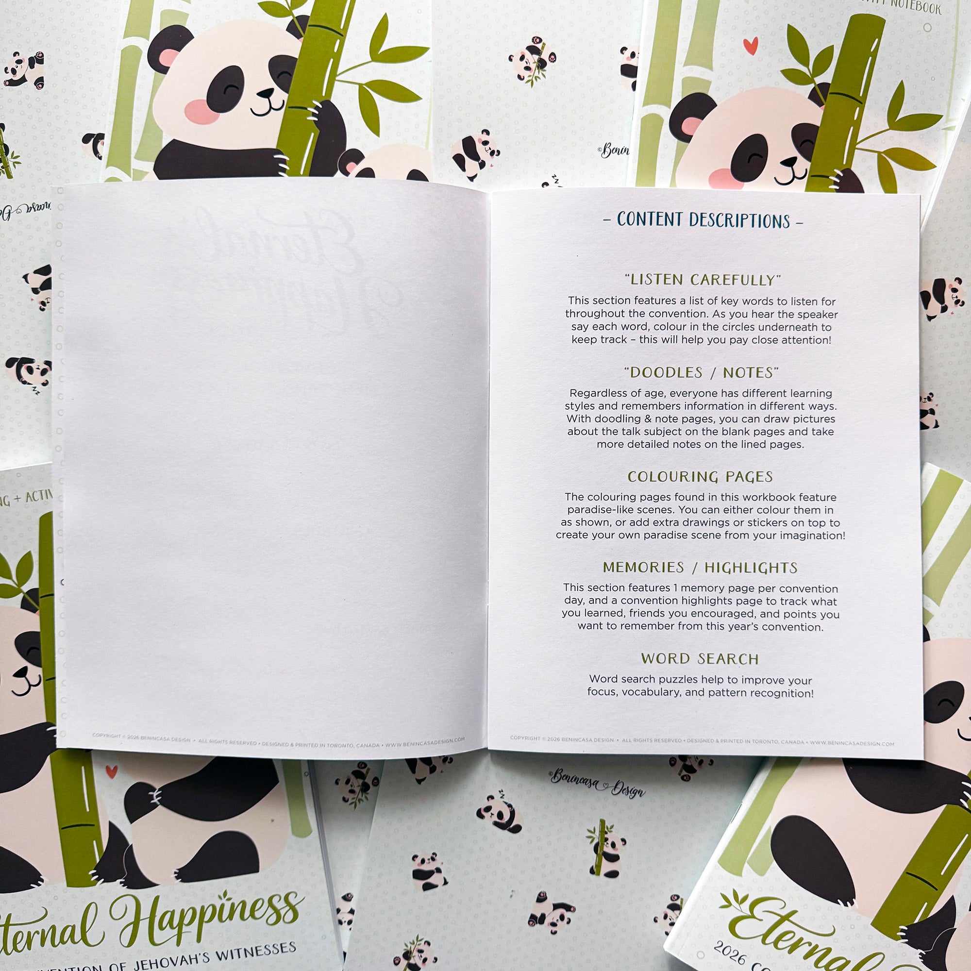 Colouring & Activity Notebook – 2026 “Eternal Happiness”