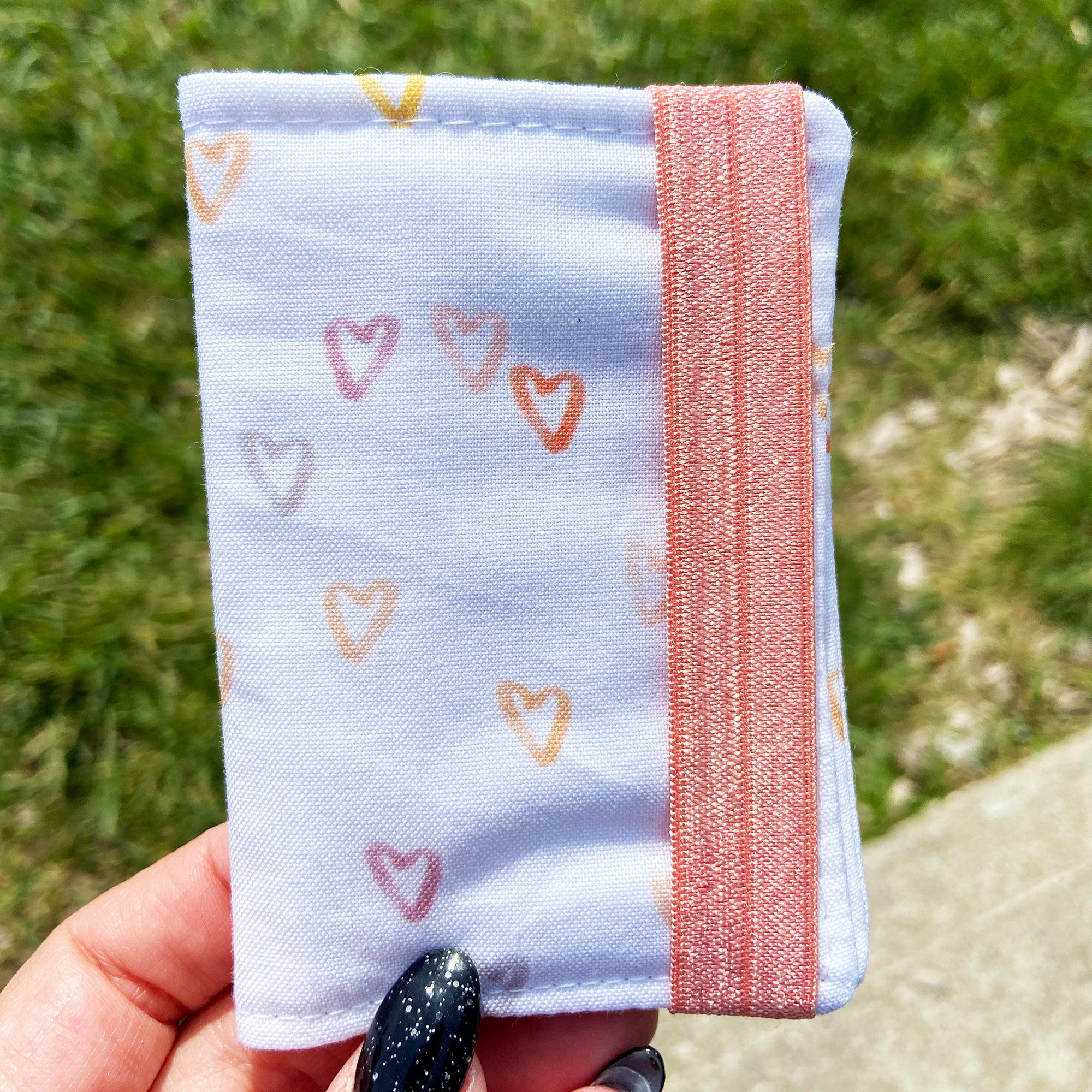 "Hearts & Stitches"  Mini Wallet / Card Holder