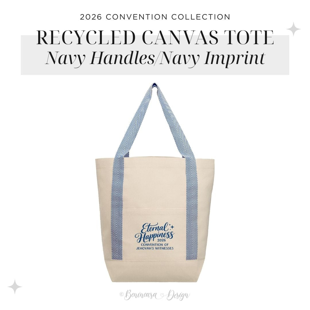 Canvas Tote Bag (Recycled) – 2026 “Eternal Happiness"