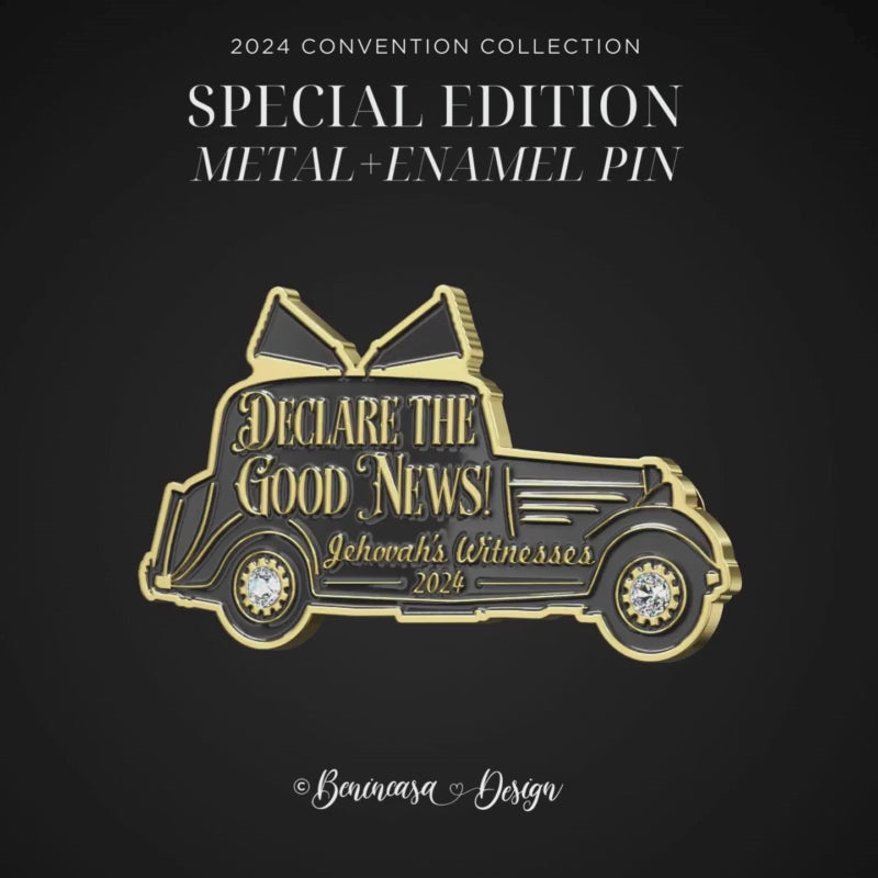 SPECIAL EDITION Metal Enamel Pin: 2024 “Declare the Good News”!