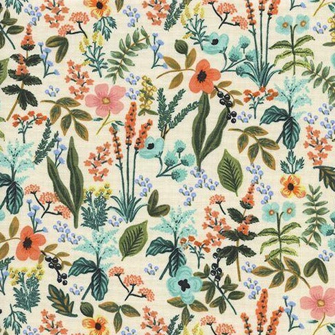 Rifle Paper Co. Amalfi "Herb Garden" (Natural) 3D Pleated Face Mask