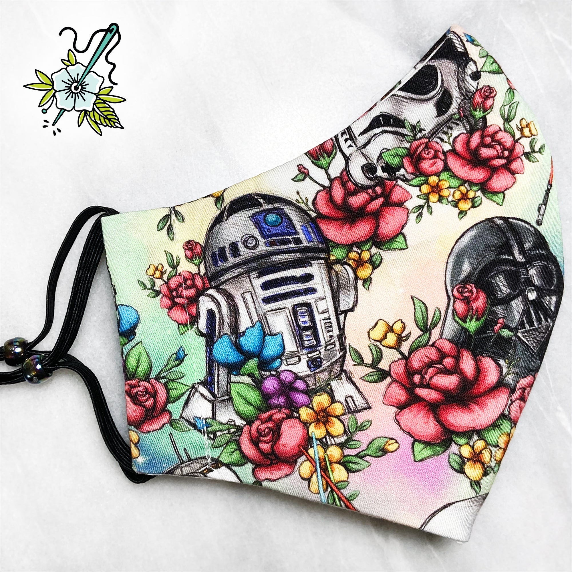 READY TO SHIP: SPECIAL EDITION "The Force" Floral Deluxe Olson Mask (ADULT S/M)