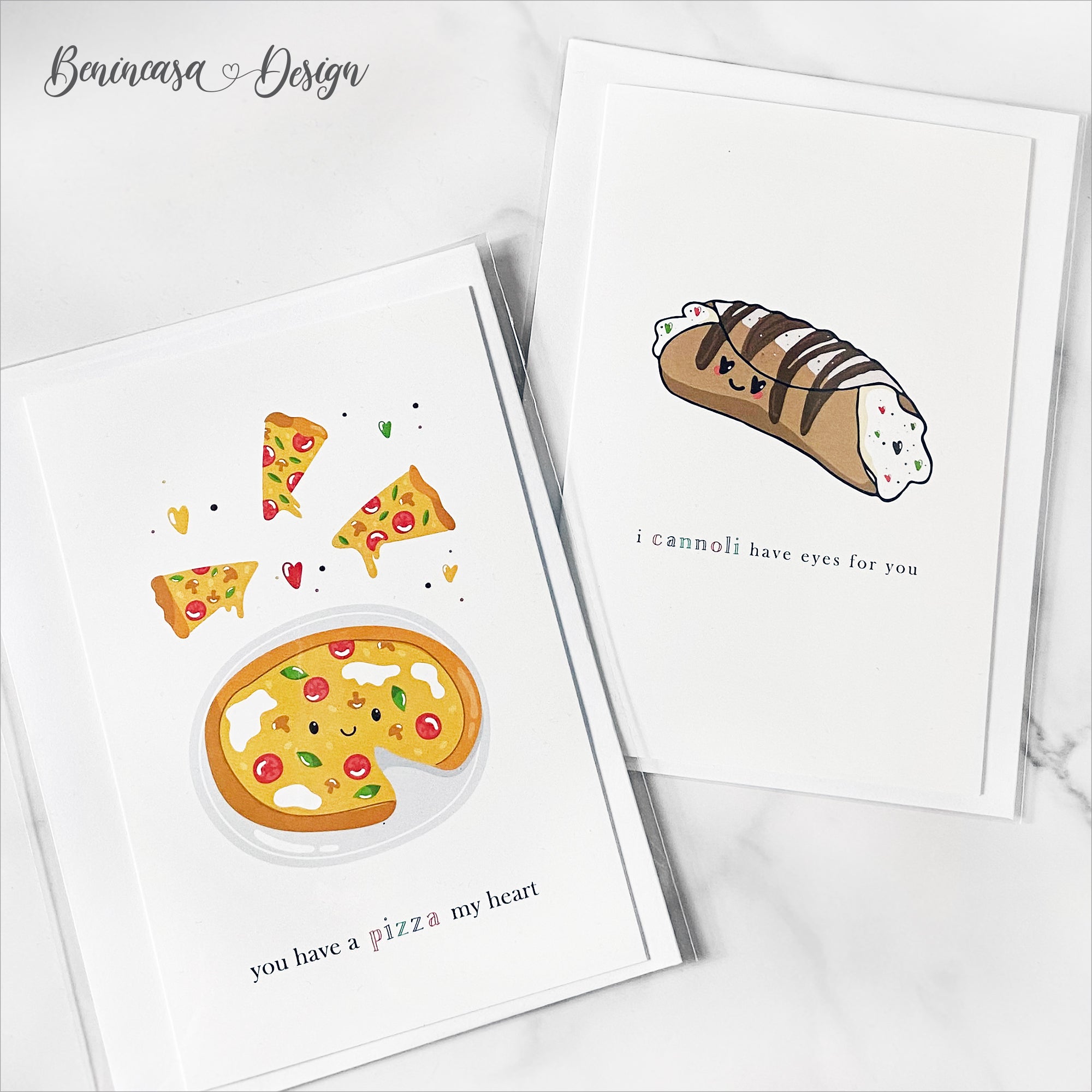 "Pizza My Heart" Greeting Card