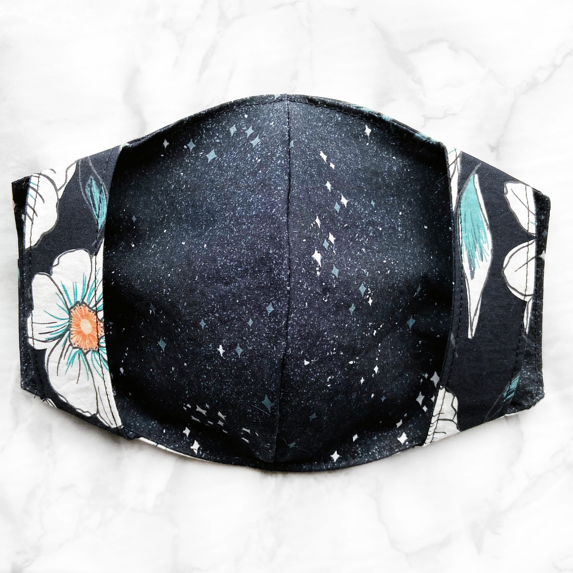 "Tinted Blooms + Stardust" Reversible Cover/Lining for Face Mask