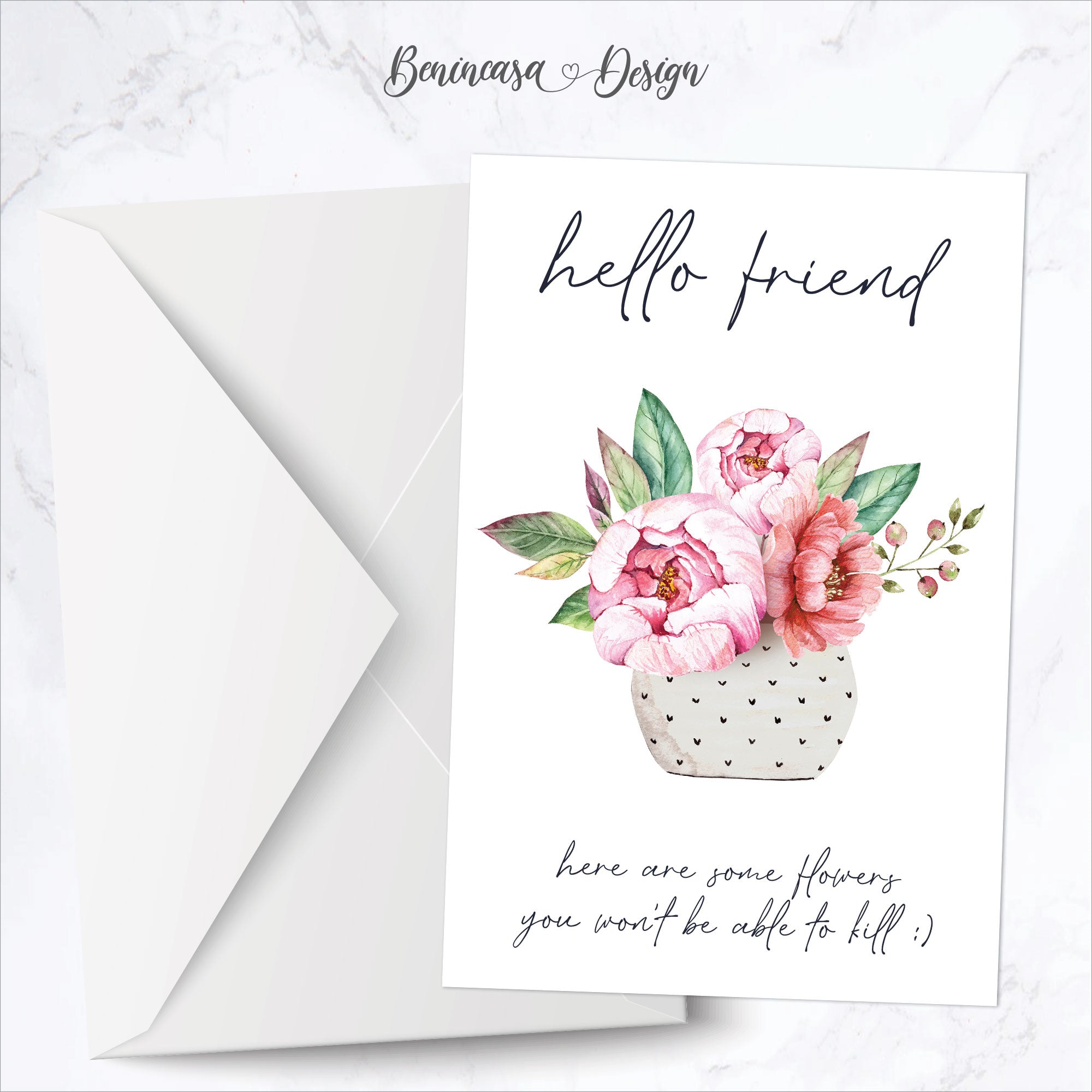 "Hello Friend" Greeting Card