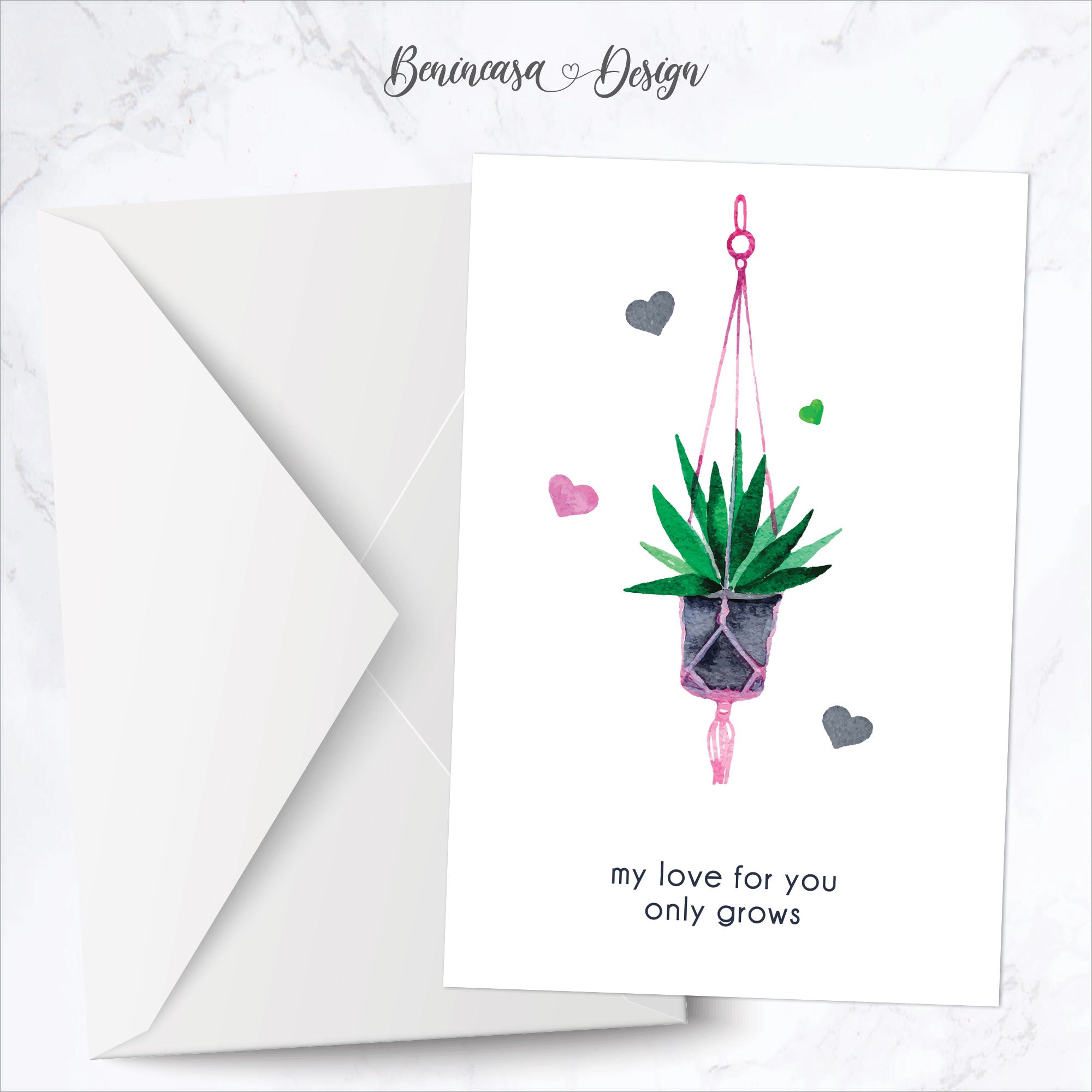 "Love Grows" Greeting Card
